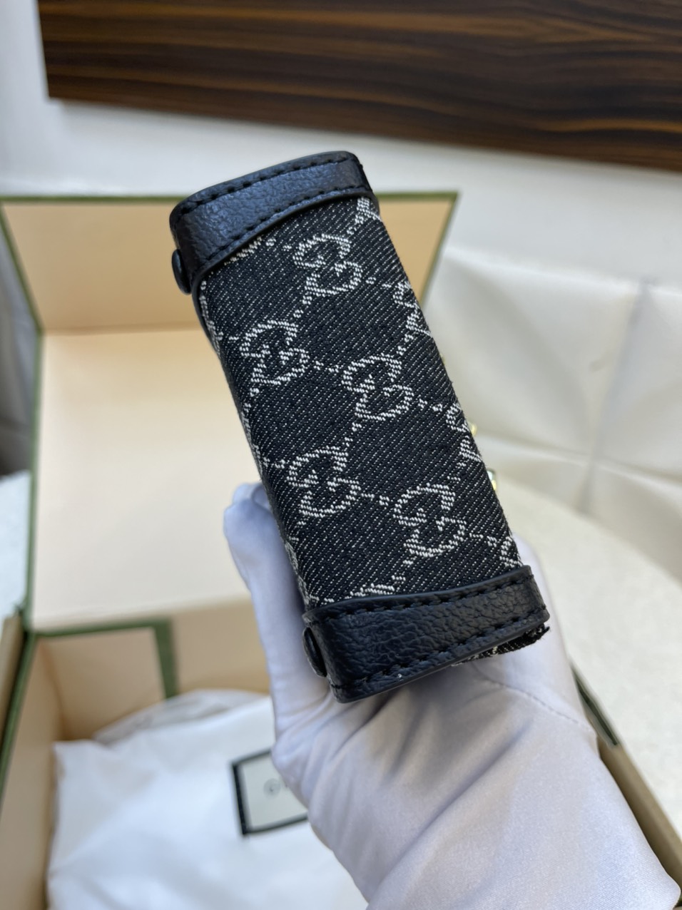 Túi Xách Gucci Phone Super In Black Size 11cm